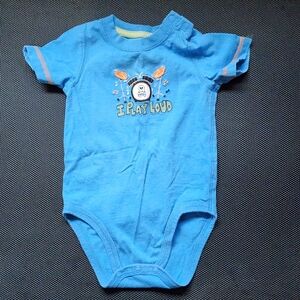 Jumping Beans Blue Kids Onesie Bodysuit Size 12 Mo
